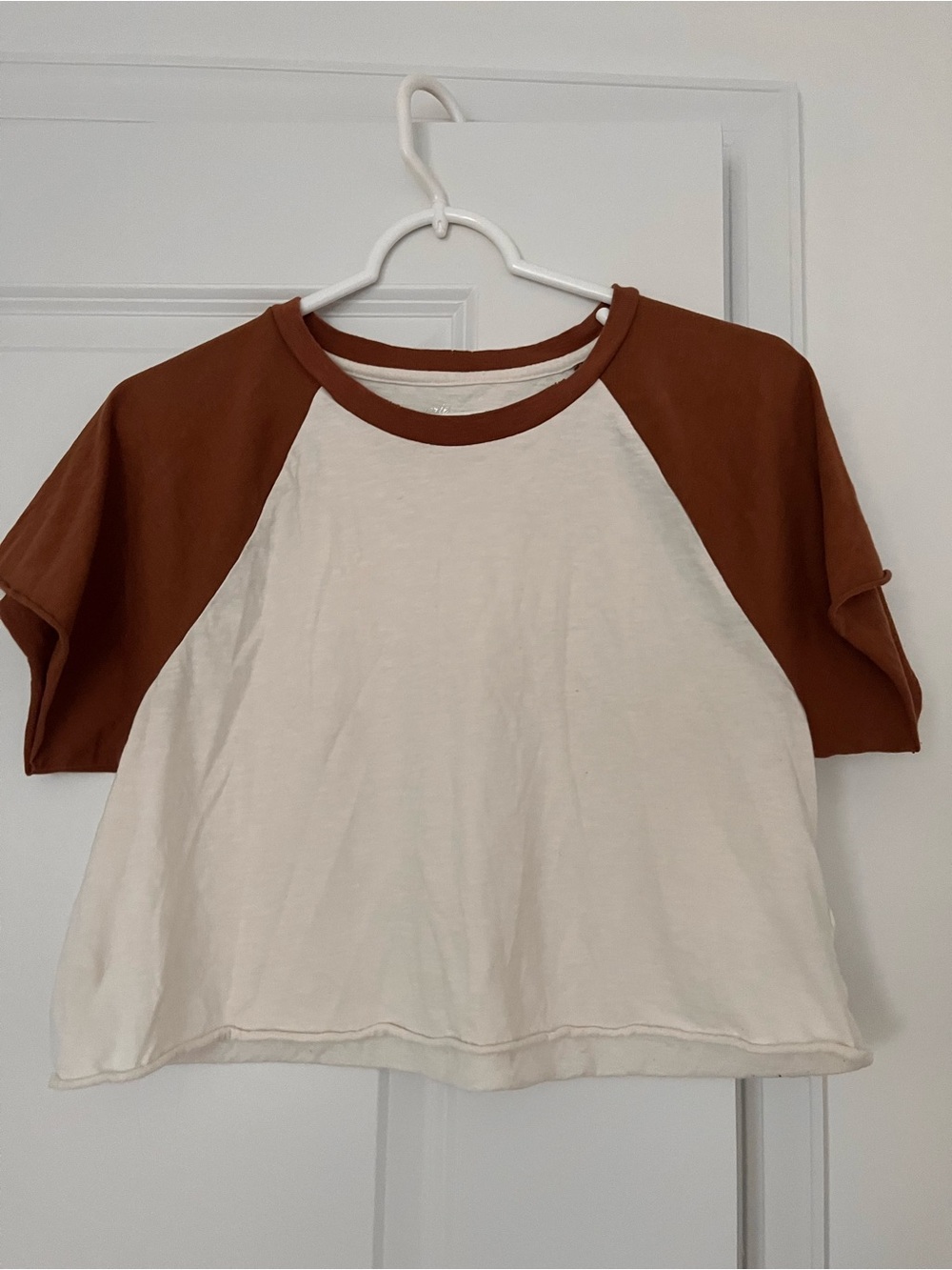 Aerie Soft Crop Top - Short Sleeve - Size Medium